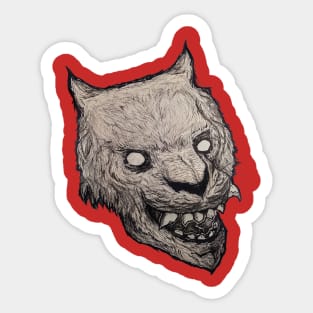 Demon wolf Sticker